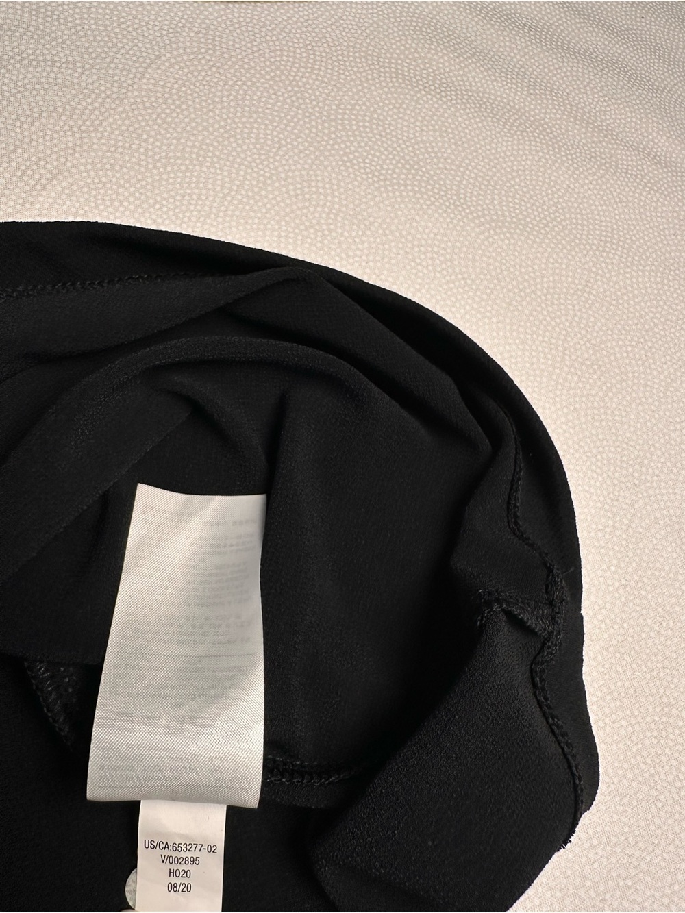 Banana Republic Black Sheer Sleeve Blouse Women’s Small Long Sleeve Top - Picture 8 of 10